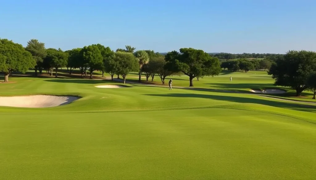 Olympia Hills Golf Course in Schertz Texas with rolling greens and players, one of the best things to do for golf enthusiasts Olympia Hills Golf Course in Schertz Texas with rolling greens and players, one of the best things to do for golf enthusiasts