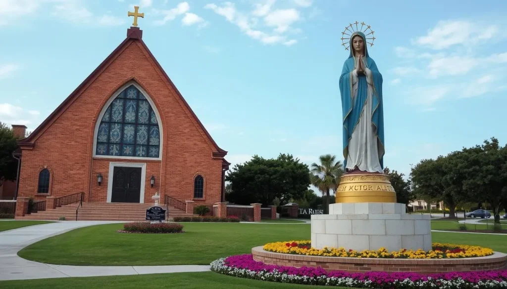 Our Lady of Guadalupe Shrine statue in Port Arthur Texas Our Lady of Guadalupe Shrine statue in Port Arthur Texas