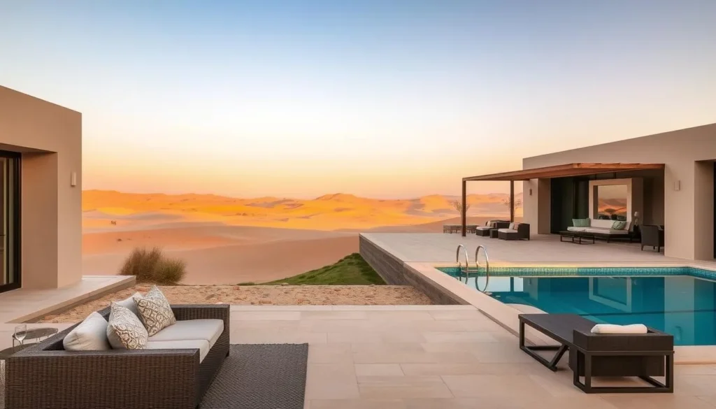 Outpost Al Barari luxury desert resort near Khor Al Udaid, Qatar
