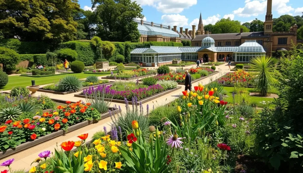 Oxford University Botanic Garden with diverse plants and flowers - Oxford England best things to do Oxford University Botanic Garden with diverse plants and flowers - Oxford England best things to do