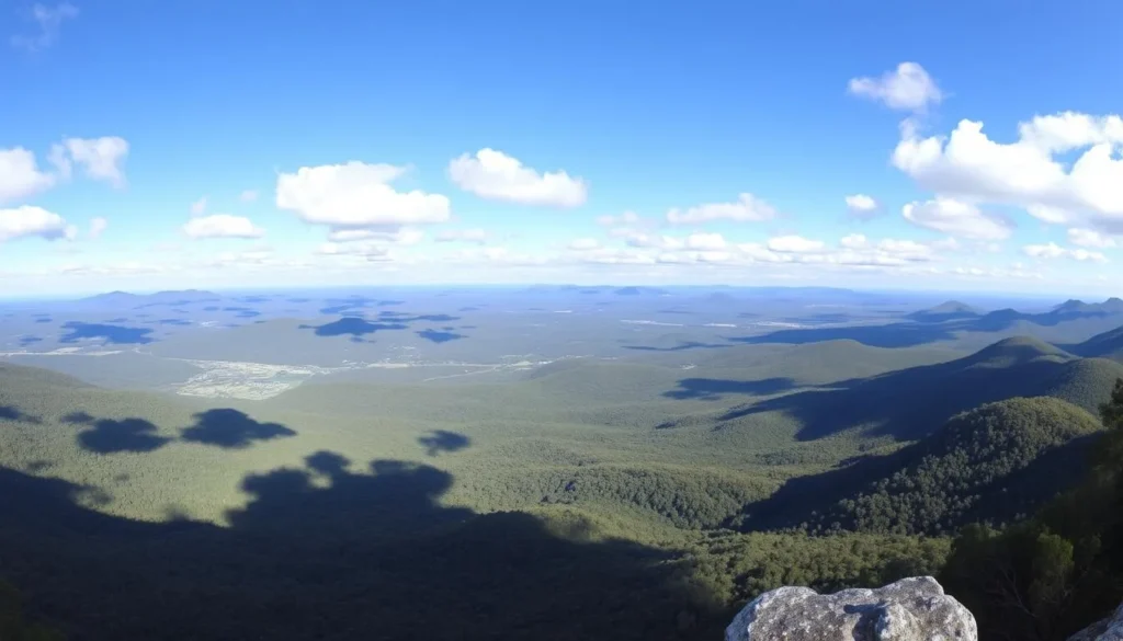 Panoramic view from Rosins Lookout Conservation Park near Canungra Queensland Panoramic view from Rosins Lookout Conservation Park near Canungra Queensland