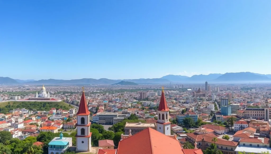 Panoramic view of Holguín city from Loma de la Cruz, a popular day trip from Cacocum