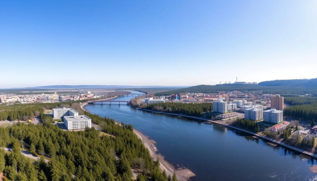 Panoramic-view-of-Kemerovo-city-with-the-Tom-River-and-surrounding-Siberian-landscape Panoramic view of Kemerovo city with the Tom River and surrounding Siberian landscape