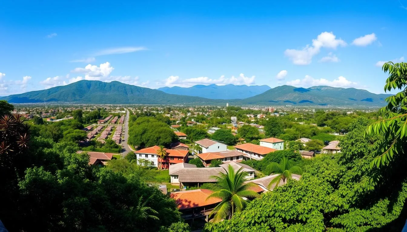 Panoramic-view-of-La-Lima-Honduras-showing-the-city-with-mountains-in-the-background Panoramic view of La Lima, Honduras showing the city with mountains in the background