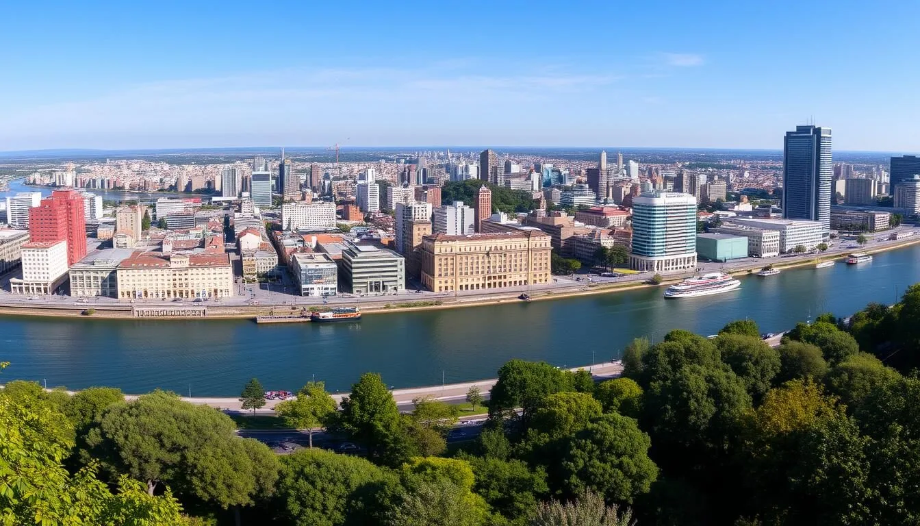 Panoramic-view-of-Rosario-Argentina-cityscape-with-the-Parana-River Panoramic view of Rosario Argentina cityscape with the Paraná River