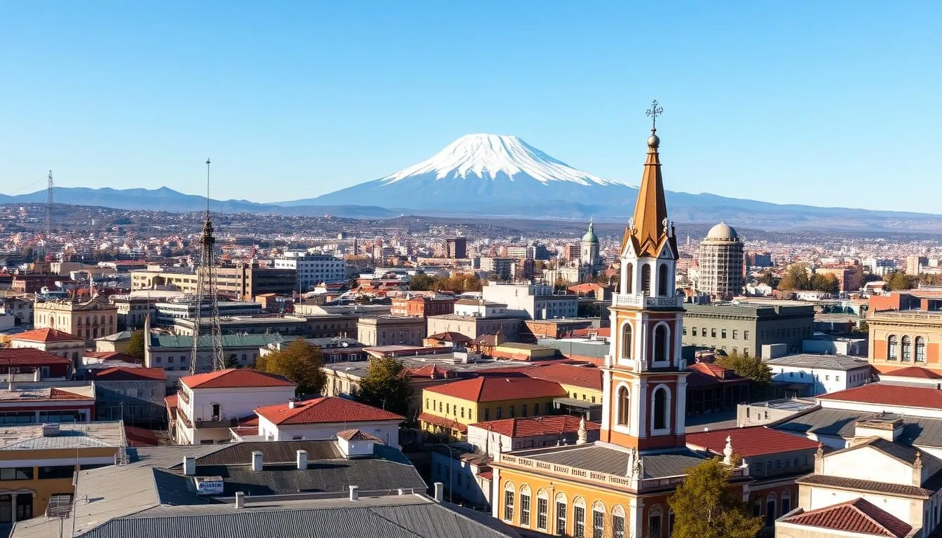Panoramic-view-of-Toluca-city-with-Nevado-de-Toluca-volcano-in-the-background-Mexico-State Panoramic view of Toluca city with Nevado de Toluca volcano in the background, Mexico State