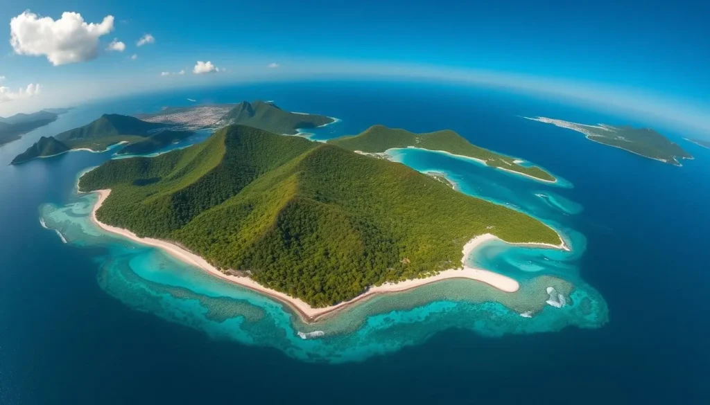 Panoramic view of Water Island showing its natural beauty and tranquil atmosphere