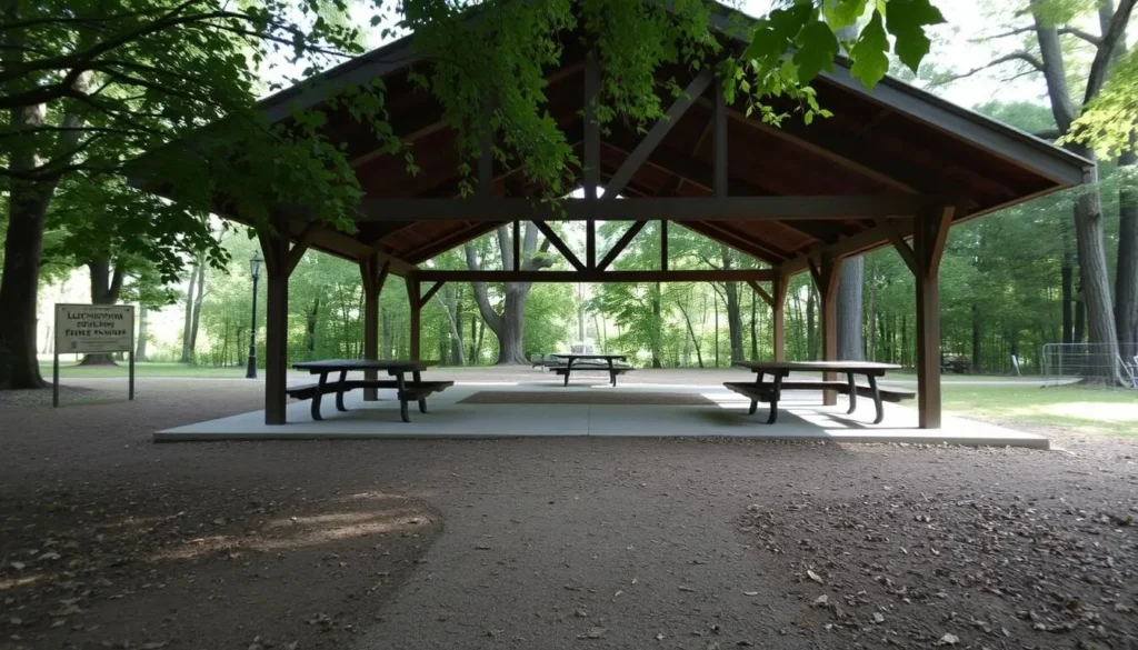 Picnic area at Letchworth-Love Mounds Archaeological State Park Picnic area at Letchworth-Love Mounds Archaeological State Park