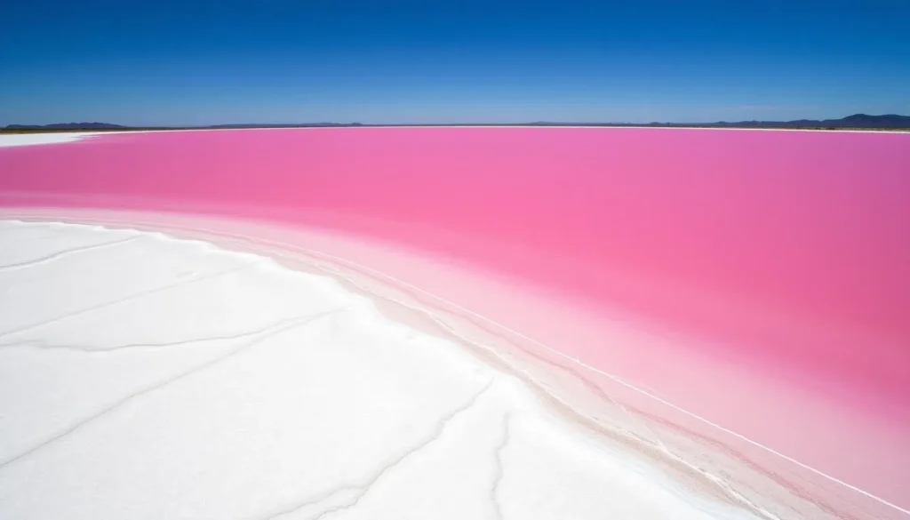 Pink waters of Lake Bumbunga near Clare Valley South Australia things to do Pink waters of Lake Bumbunga near Clare Valley South Australia things to do