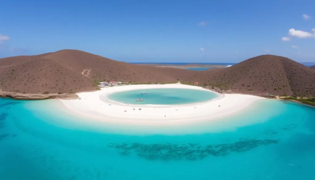 Playa Sucia beach in Cabo Rojo with turquoise waters and white sand