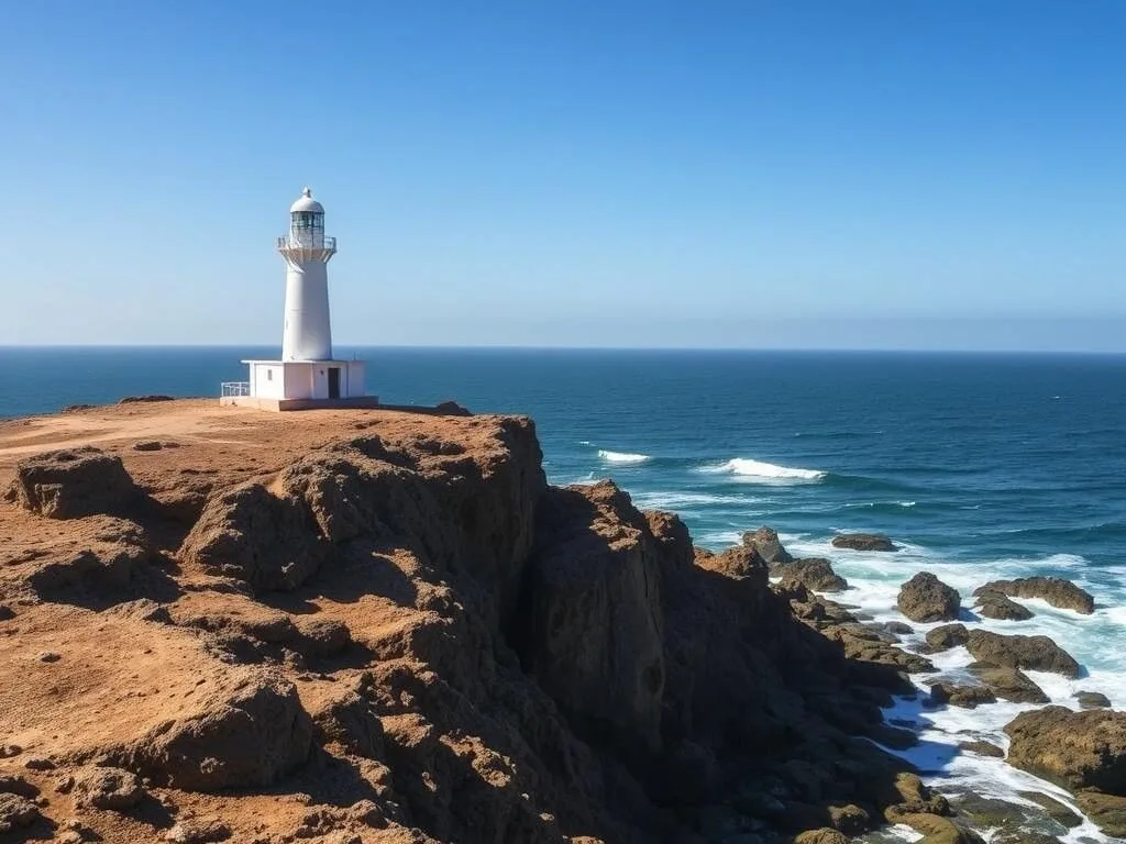 Punta Gallinas lighthouse, northernmost point of South America