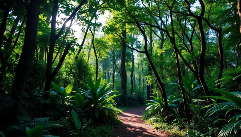 Ramanavy Forest (Bat Forest) near Soavinandriana with endemic plant species