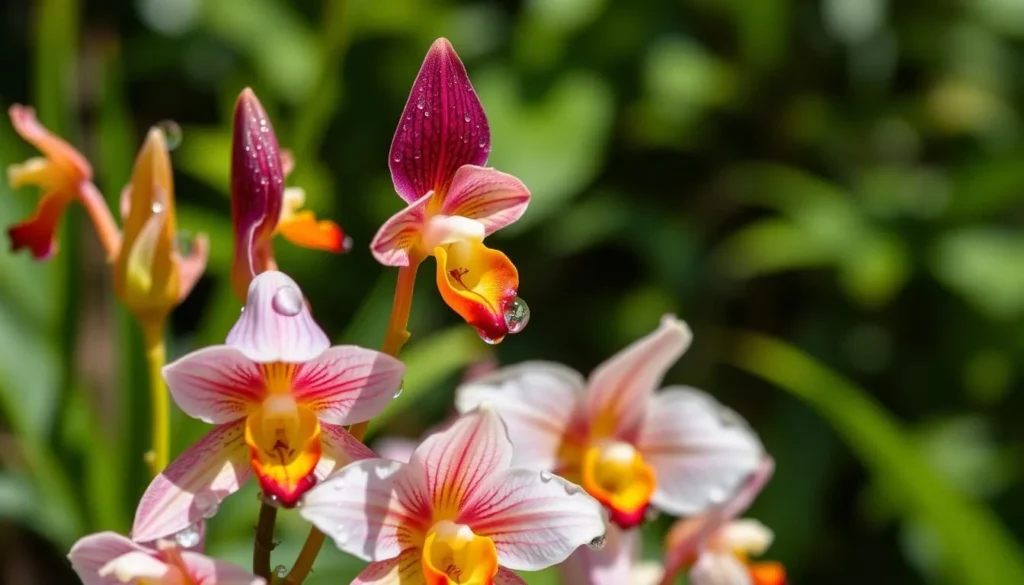 Rare plant species and orchids growing in Bukit Duabelas National Park