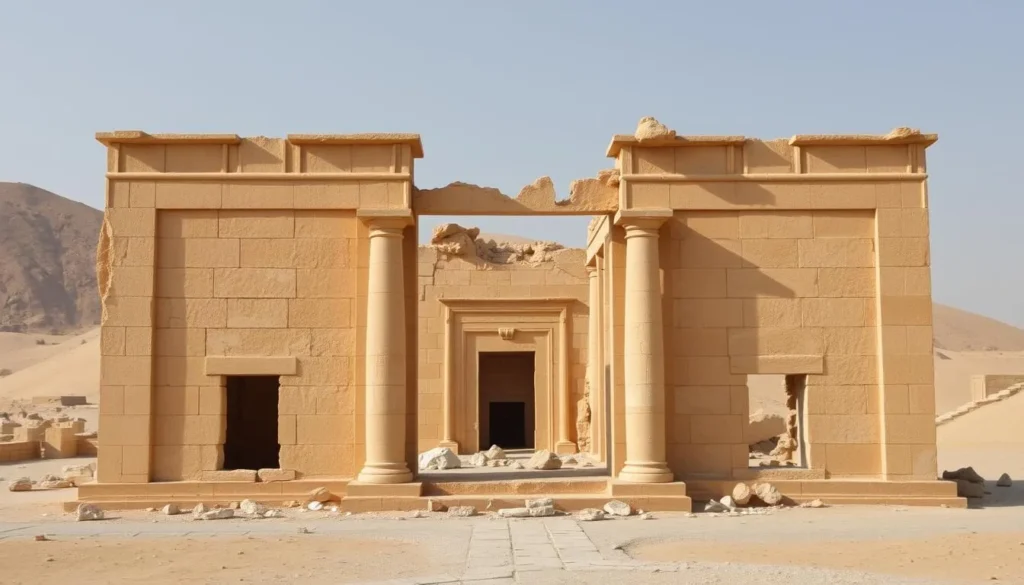 Remains of the Temple of Bel in Palmyra showing architectural elements that survived destruction