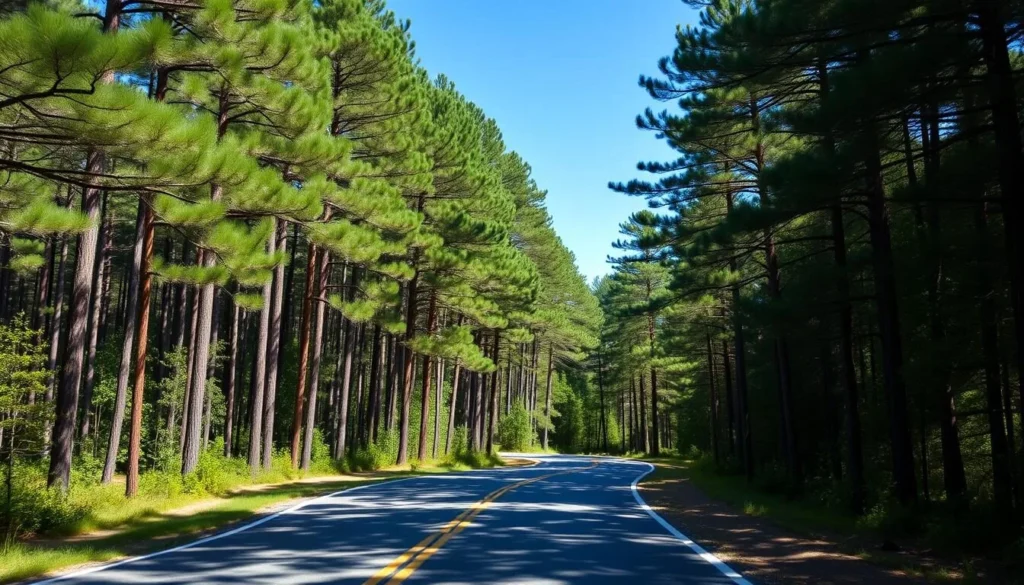 Road leading to Big Thicket National Preserve Visitor Center