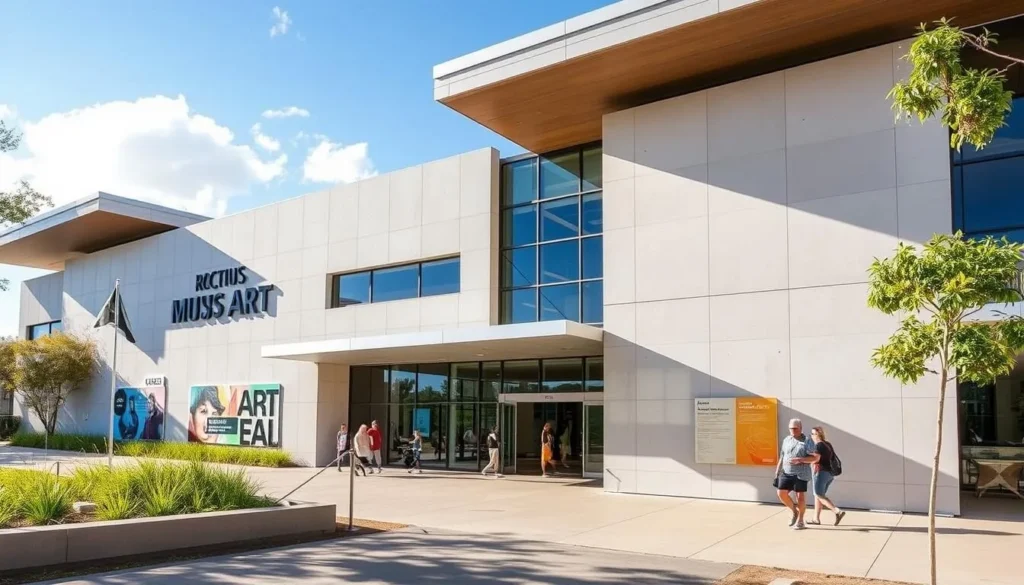 Rockhampton Museum of Art exterior with modern architecture
