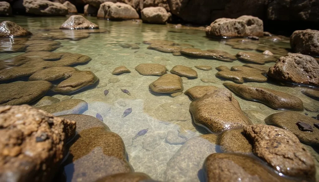 Rockpools at the base of Kattang Nature Reserve cliffs