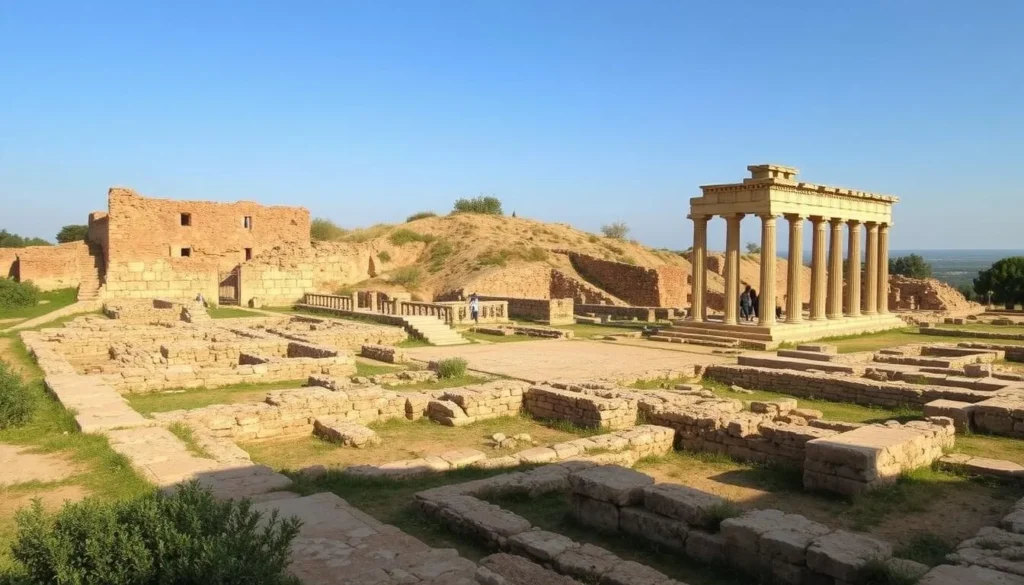 Roman ruins of Thamusida archaeological site near Kenitra