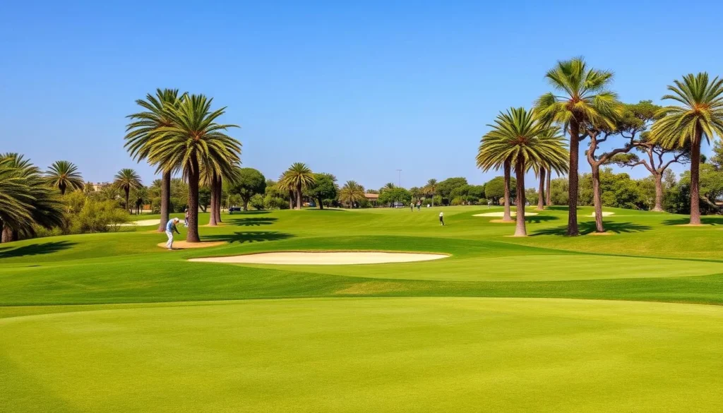 Royal Golf de Mohammedia course with palm trees and manicured fairways