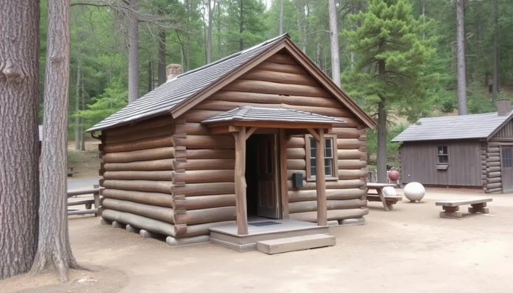 Rustic miner's cabin at North Bloomfield in Malakoff Diggins State Historic Park