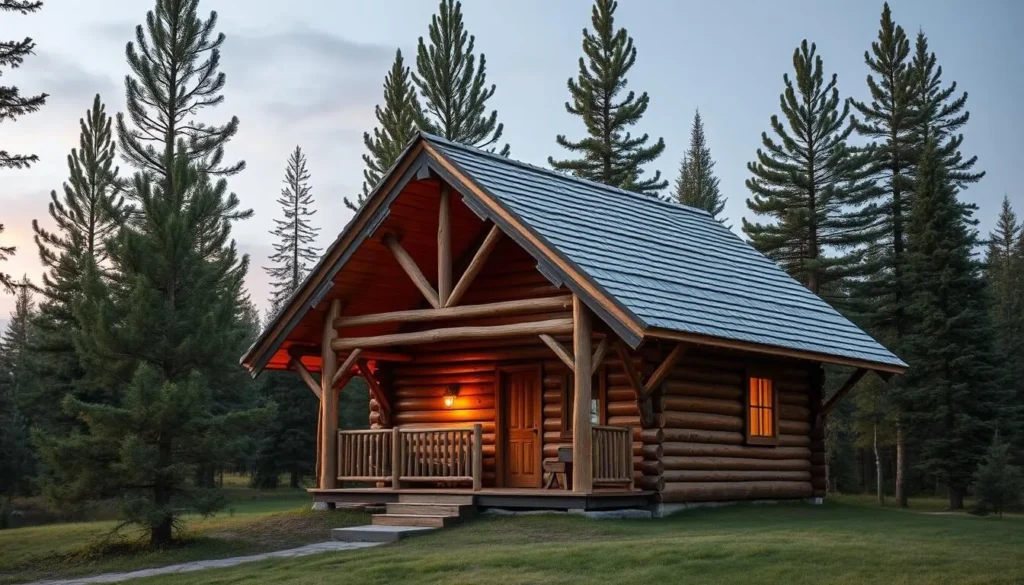 Rustic wooden cabin accommodation near Koygorodsky National Park