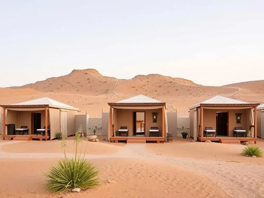 SAMA Ras Al Jinz eco-lodges with traditional Omani design elements SAMA Ras Al Jinz eco-lodges with traditional Omani design elements
