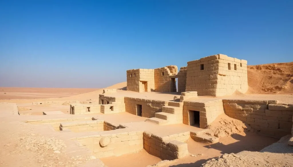 Saar Archaeological Site showing ancient Dilmun civilization ruins