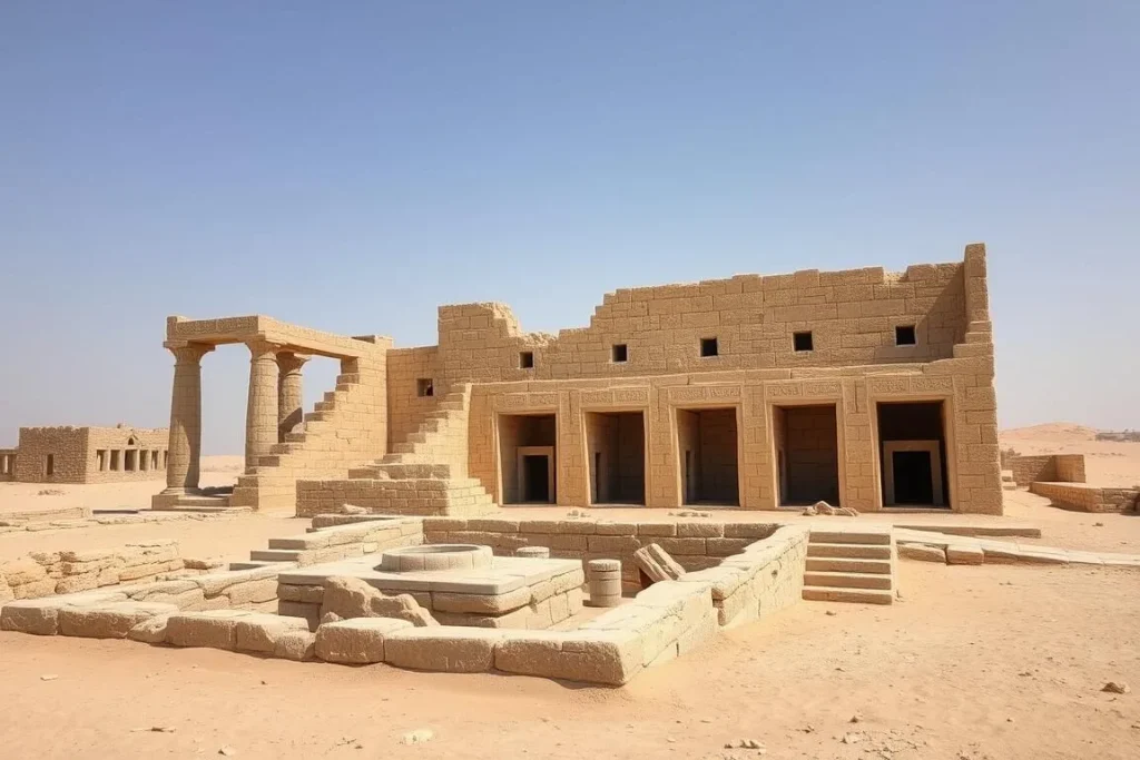 Saar Temple ruins showing ancient religious structure