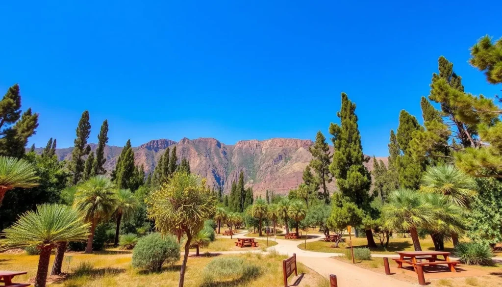 Saiysad National Park in Taif showing lush vegetation, mountains, and hiking trails