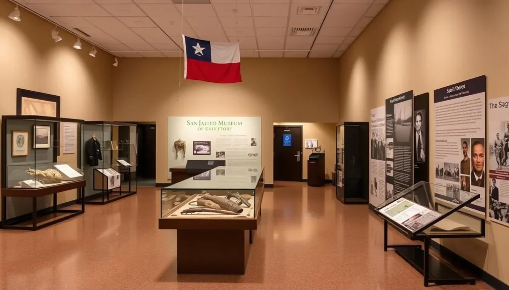 San Jacinto Museum of History exhibits in La Porte Texas