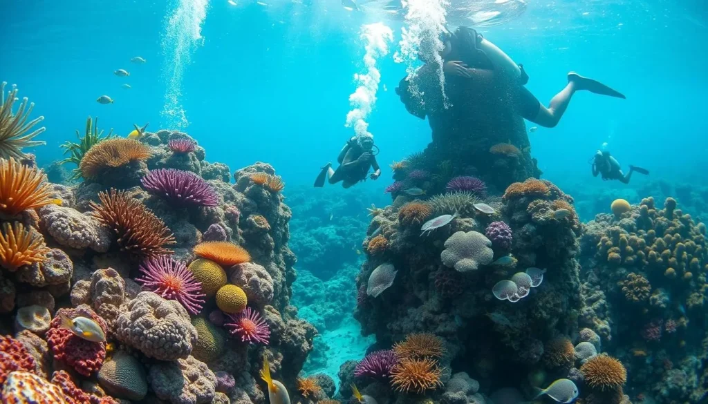 Scuba diving at the coral reef near Playa Covarrubias in Las Tunas
