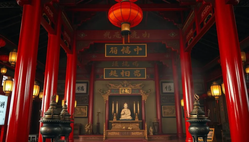See Hin Kiong Temple in Padang's Chinatown with traditional Chinese architecture and decorations, an important cultural site among things to do in Padang, Indonesia