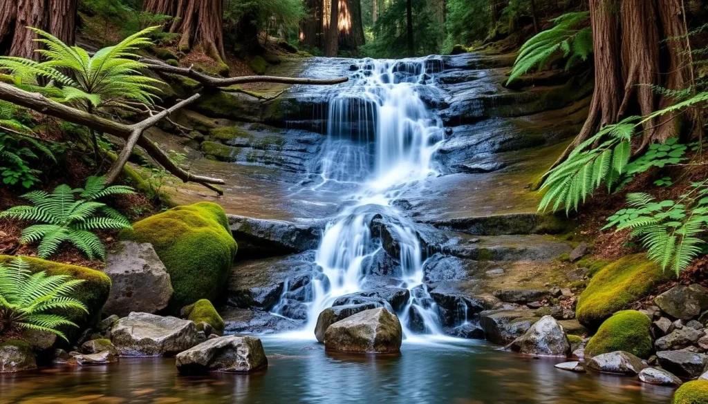 Sempervirens Falls in Big Basin Redwoods State Park
