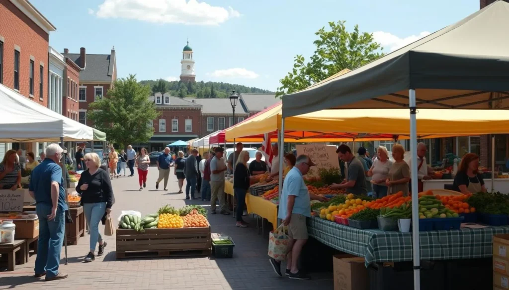 Shepherdstown Farmers Market with local vendors and produce