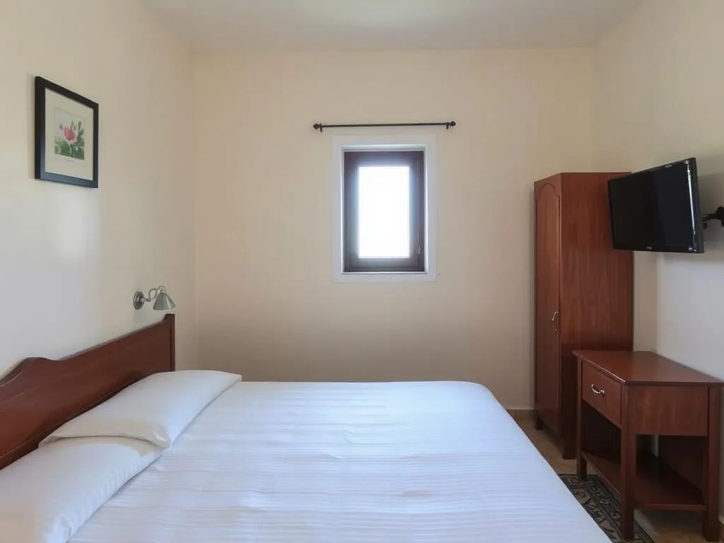 Simple but clean budget hotel room in Settat