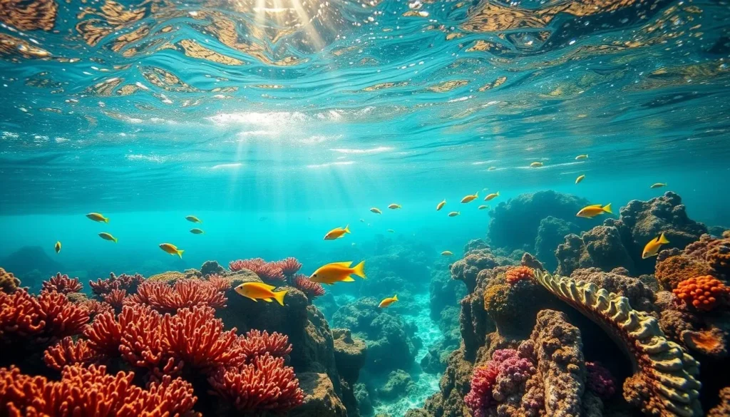Snorkeling in coral reefs near Nhulunbuy showing colorful marine life, Northern Territory things to do