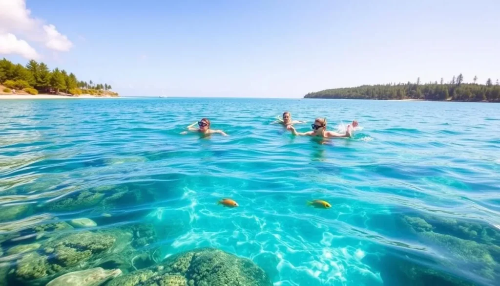 Snorkeling in the coral gardens of Emily Bay Kingston Norfolk Island