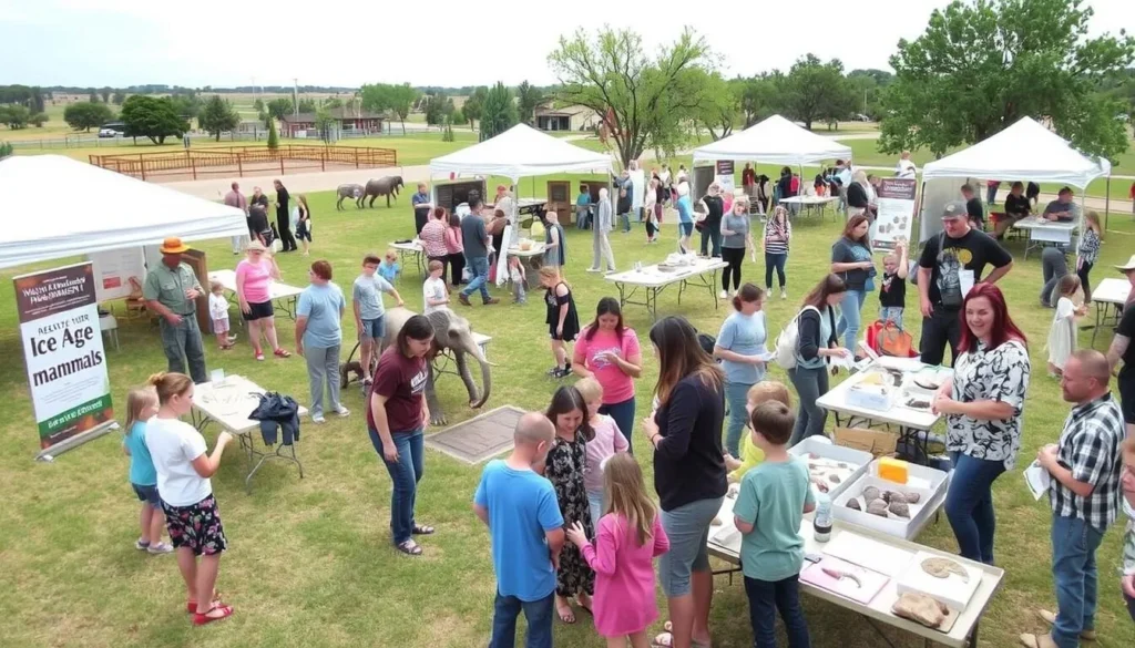 Special event at Waco Mammoth National Monument with educational displays and activities