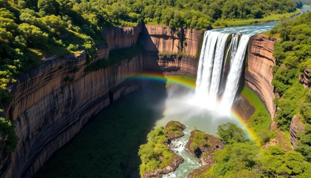Spectacular Wollomombi Falls in Oxley Wild Rivers National Park near Armidale