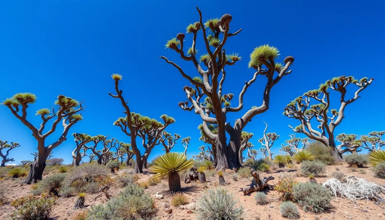Spiny-forest-landscape-near-Amboasary-Madagascar-with-unique-endemic-plants-and-baobab-trees Spiny forest landscape near Amboasary, Madagascar with unique endemic plants and baobab trees