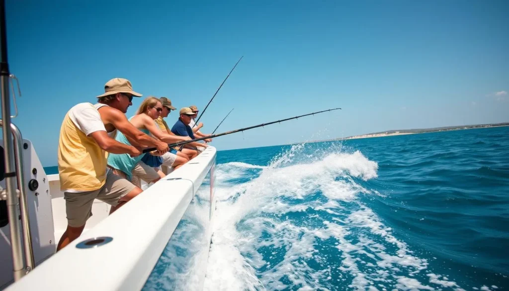 Sport fishing in the Gulf of Mexico off Tamaulipas coast