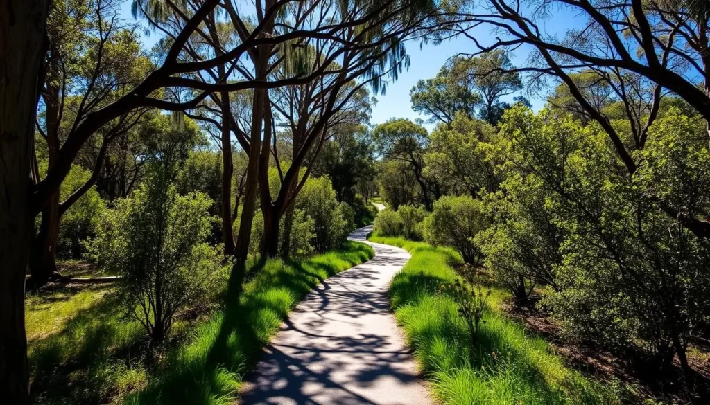 Spring Gully Conservation Park walking trail in Clare Valley South Australia Spring Gully Conservation Park walking trail in Clare Valley South Australia