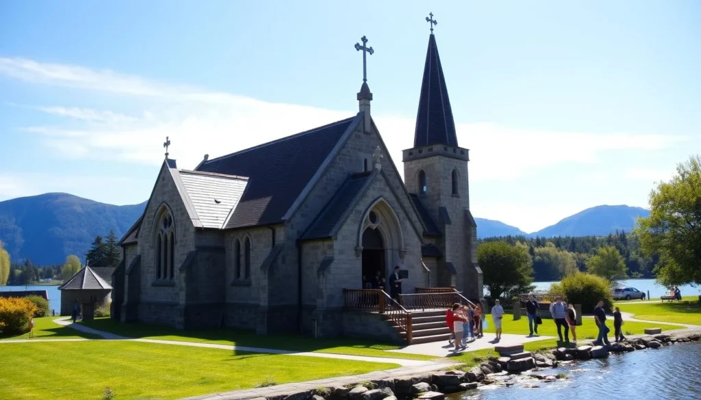 St Conan's Kirk on the banks of Loch Awe in Trossachs National Park