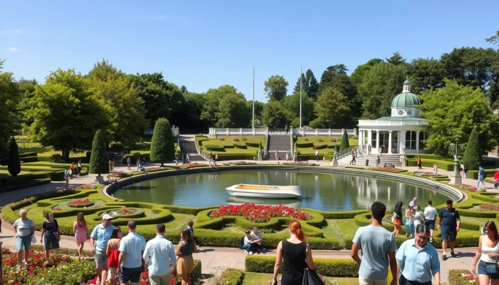 Stanley Park in Blackpool with its beautiful Italian Gardens and lake
