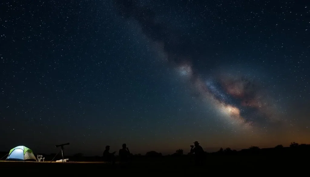 Stargazing experience in the outback near Broken Hill with clear night sky