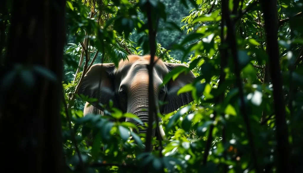 Sumatran elephant sighting in Bukit Tigapuluh National Park Sumatran elephant sighting in Bukit Tigapuluh National Park