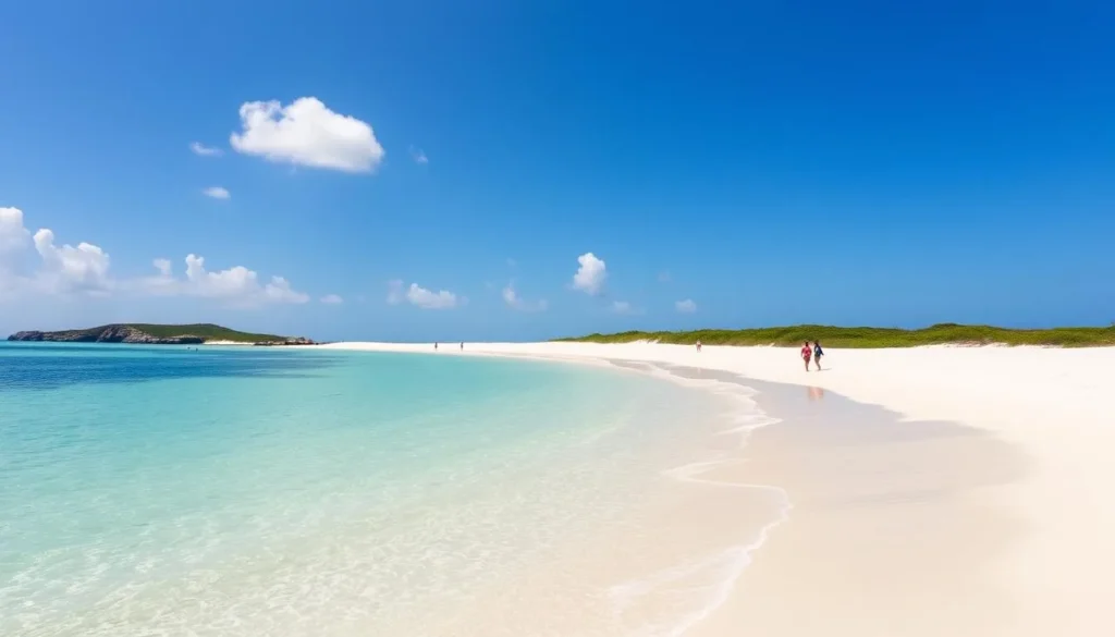 Sunny day at Isla Mata La Gata, Puerto Rico with clear skies and calm waters