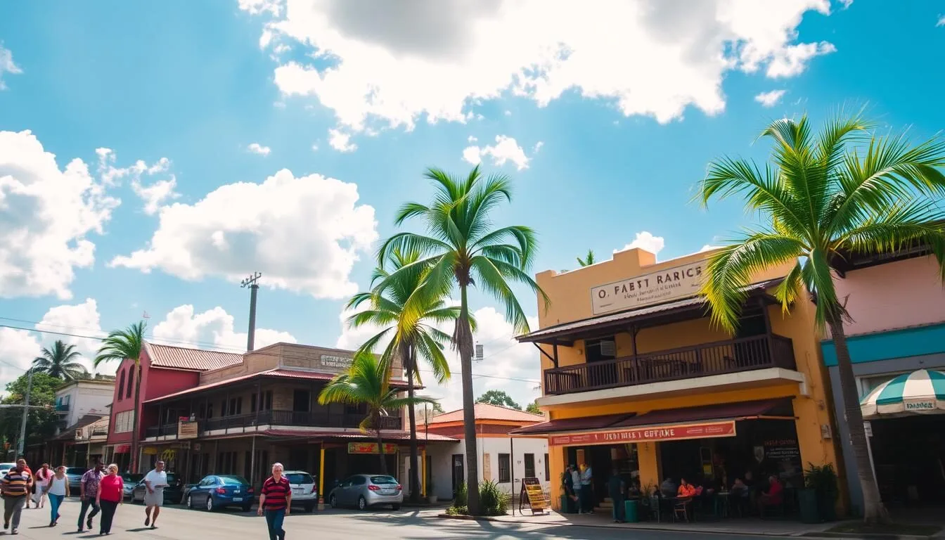 Sunny day in Choloma, Honduras showing the pleasant dry season weather ideal for tourists