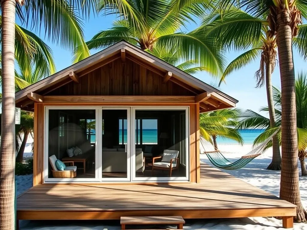 Superior Cabana at Blackbird Caye with beachfront view Superior Cabana at Blackbird Caye with beachfront view