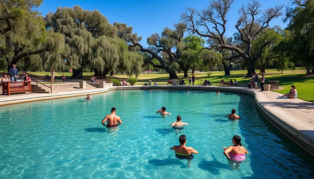 Sycamore Pool at Bidwell Park with swimmers enjoying the natural swimming area